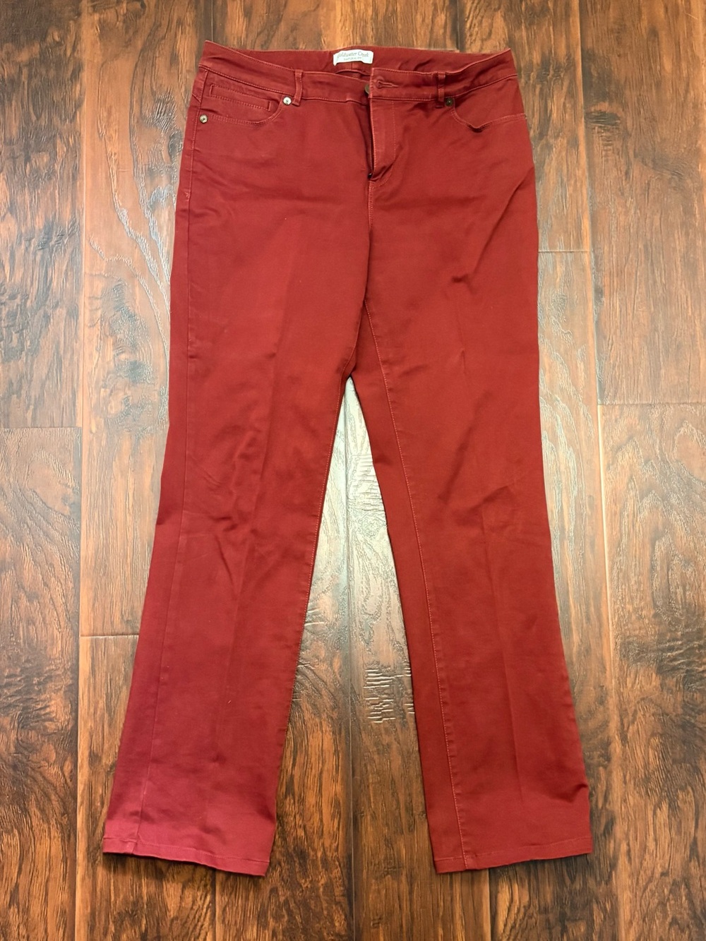 Coldwater Creek Natural Fit Red Straight Leg Pants Size 10